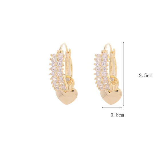 ❤️14k gold diamond earrings❤️ - Picture 9 of 9